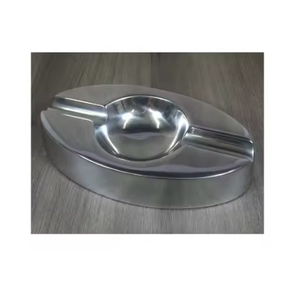 Cendrier Moderne Blanc Classique de Forme Irrégulière Cendrier Décoratif en Métal Portable en Gros pour Hôtel Bureau Intérieur Extérieur - Product Image 4