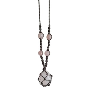 เครื่องประดับทำด้วยมือสร้อยคอ macrame ของขวัญครบรอบปีของคนรักแม่ - Product Image 1