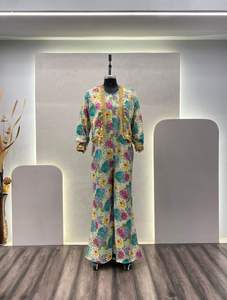 Designer Ladies' Silk Jump-Suit Western Style Printed Koti <b>Shrug</b> Fancy Salwar Kameez - Product Image 3