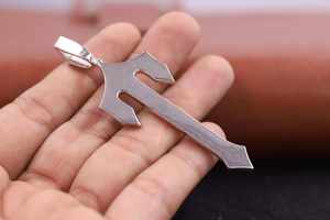 Colgante de Diamante Moissanite VVS con Forma de Cruz Estilo Hip Hop para Hombre, Plata de Ley 925 Chapada en Oro, Regalo de Compromiso - Product Image 6