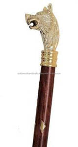 Bastón de madera de Venta caliente con nuevo diseño de mango de latón bastón plegable bastones decorativos para caminar - Product Image 1