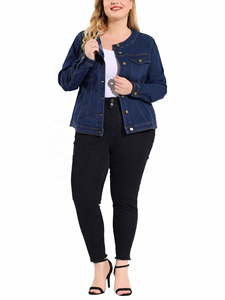 Meilleures ventes 2025 Vestes en jean à la mode pour dames Veste en jean en jean personnalisée pour femmes OEM Veste en jean pour femme - Product Image 6