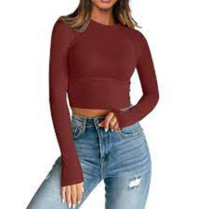 T-shirts pour femmes, nouveau design, tendance, haute qualité, coupe ajustée, col mandarin, soie/coton, anti-rides, produits d'exportation Bangladesh - Product Image 1