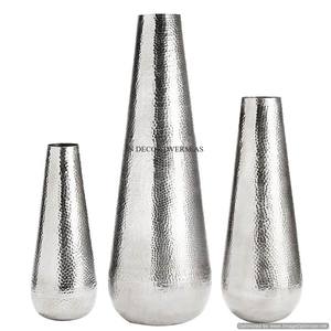 Vente en gros de vase à fleurs en métal brillant poli, fournitures de décoration pour la maison - Product Image 5