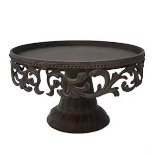 Présentoir à gâteaux en Aluminium, étagère à pâtisserie en métal, motif floral - Product Image 5