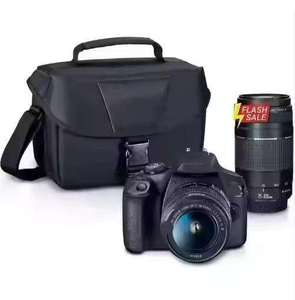 กล้อง DSLR รุ่น Excellence Rebels T7 ชุดเลนส์ 2 ตัว สีดำ พร้อมเลนส์ EF18-55 มม. และ EF 75-300 มม. รองรับการปรับแต่งแบบ OEM - Product Image 1