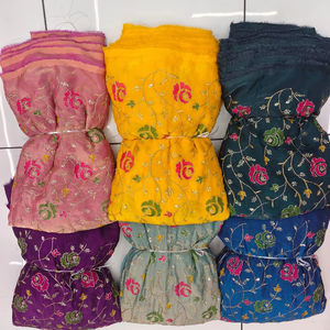 Tissu de mariage haut de gamme non tissé, brodé de sequins jacquard complexes, pour filles et garçons - Product Image 1