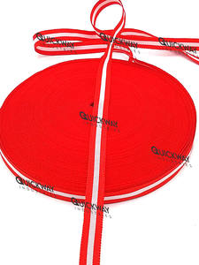 Rubans en gros-grain et rubans cérémoniels rayés rouge et blanc, ruban en tissu pour la décoration de la maison, les cadeaux et les récompenses - Product Image 4