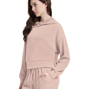 ชุดวอร์มแขนยาวสำหรับผู้หญิงชุดวอร์มผ้าฝ้ายผลิตจากผู้ผลิตที่ดีที่สุด - Product Image 3