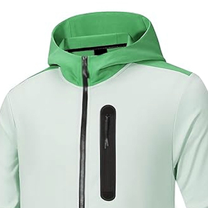 Ensemble de survêtements sportifs pour hommes grandes tailles, 100 % coton, hiver, avec capuche respirante et technique imprimée – Meilleures ventes - Product Image 4