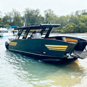 Bote de Pesca de Lujo Kinocean de la Mejor Calidad, Bote Tritón, Nuevo Bote Pontón de Aluminio con Capacidad de Navegación <span class=keywords><strong>para</strong></span> Uso en Ríos - Product Image 1