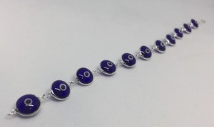 Pulsera de ojo malvado de cristal azul de Plata de Ley 925 | Joyas de piedras preciosas | Fabricación para pedido personalizado - Product Image 2