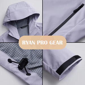 Veste bomber softshell respirante pour homme, design personnalisé, coupe-vent, écologique, imperméable, options grandes tailles, support OEM ODM - Product Image 5