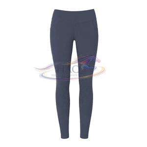 High Waist Performance Equestrian Leggings Full Seat Grip Stretch Durable Training Apparel OEM Wholesale - Product Image 2