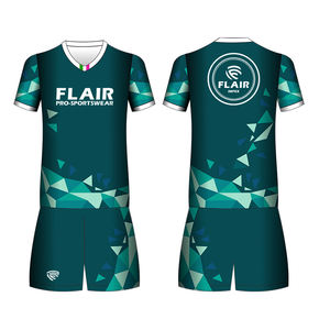 Ensemble de vêtements de sport en jersey imprimé à manches courtes respirant de haute qualité unisexe grande taille pour le volley-ball - Product Image 5