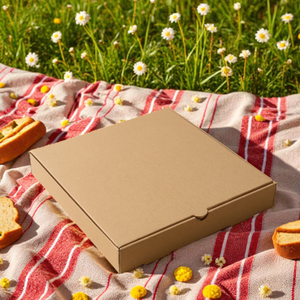 กล่องพิซซ่าคราฟท์แบบย่อยสลายได้เป็นมิตรต่อสิ่งแวดล้อมบรรจุภัณฑ์อาหารรีไซเคิลได้ปลอดภัยสำหรับร้านอาหารและร้านกาแฟ - Product Image 6