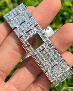 นาฬิกาเพชรคุณภาพพรีเมียม ดีไซน์หรูหรา ประดับคริสตัล ระบบกลไก สายยาง ตัวเรือนสแตนเลส - Product Image 2