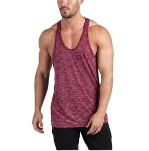 Vente en gros de vêtements de sport décontractés 100% en coton biologique respirants et à séchage rapide personnalisés pour hommes gilet de voyage ajusté sans manches et débardeur de gymnastique - Product Image 1