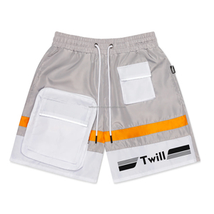 2025 Custom Logo Men's High Street Cotton Mesh <b>Beach</b> Shorts Eco-Friendly <b>Windbreaker</b> Anti-Wrinkle Feature OEM Service Available - Product Image 5