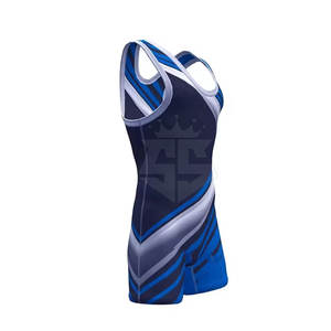 Nouveau Design OEM Service Plus Size Wrestling Singlet Personnalisé 100% Polyester Wrestling Singlets - Product Image 4