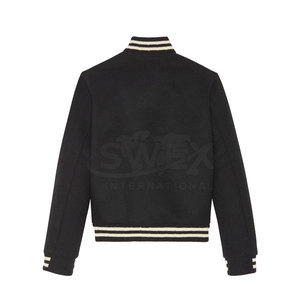 High Quality Latest Design Men <b>Slim</b> <b>Fit</b> Letterman Winter <b>Jacket</b> Breathable Custom Size <b>Slim</b> <b>Fit</b> Letterman Winter <b>Jacket</b> For Men - Product Image 2