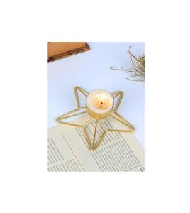 Portavelas decorativo navideño de metal hecho a mano con diseños de renos juguetones para un toque festivo alegre - Product Image 4