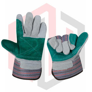 ถุงมือทำงานหนังวัวแนวอุตสาหกรรมถุงมือทำงานป้องกันความร้อน - Product Image 5