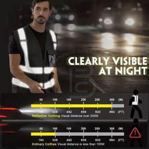 Vestes de sécurité à prix de gros, haute qualité, respirantes, réfléchissantes, sans manches pour hommes - Product Image 4