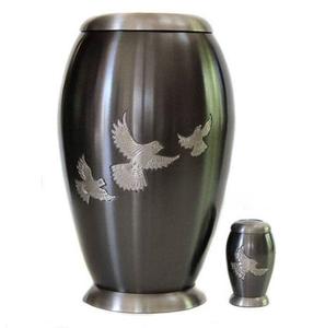 Urna Funeraria de Aluminio de Diseño Dorado, Directo de Fábrica, Urna de Metal Premium para Cenizas Humanas, Fabricante OEM Personalizado, Urna Conmemorativa - Product Image 5