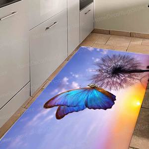 Alfombras de Animales, Alfombra Adorable, Alfombras para Dormitorio, Alfombras con Diseño de Atardecer, Alfombra Estampada, Alfombra de Chenilla - Product Image 5