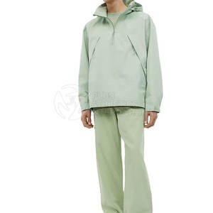 Chaqueta cortavientos de media cremallera al por mayor, OEM, personalizada para hombre, chaqueta cortavientos de media cremallera para hombre, chaquetas de trabajo de media cremallera para hombre - Product Image 4