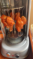 Grill à shawarma rotatif sans fumée, portable, pour la viande de canard, de poulet, d'agneau, usage commercial et domestique, cuisine, four à barbecue tout en métal