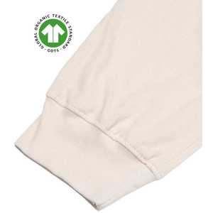 <b>Men</b> Organic Cotton Jogger Pants Natural 5.4 oz Jersey Breathable with <b>Stretch</b> Waistband and Ribbed Leg Cuffs - Product Image 4