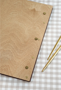 Carpeta de Menú de Cuero PU Marrón para Restaurante, Cafetería, Bar - Product Image 3
