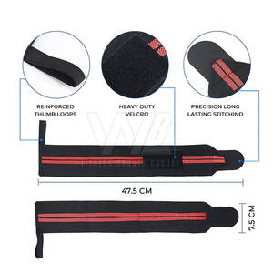 Poignets d'entraînement de musculation professionnels pour l'haltérophilie poignet imperméable respirant en néoprène personnalisable - Product Image 6