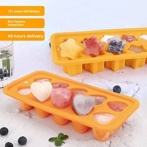 Moule à glaçons en silicone Saint-Valentin, fruits, fraise, pastèque, aliments pour bébé, gâteau vapeur, pudding, congélation rapide, démoulage facile - Product Image 6