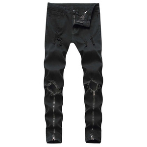 Pantalon en jean droit décontracté pour hommes Jeans élégants et durables Parfait pour les tenues décontractées Activités de plein air et mode quotidienne - Product Image 2