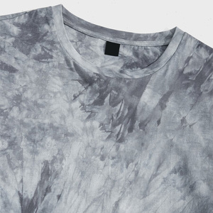 OEM 100% Cotton Formal Short Sleeve Tie Dye <b>Tshirts</b> for Men Summer Fashion Wear Custom Printing with Private Label logo Branding - Product Image 4