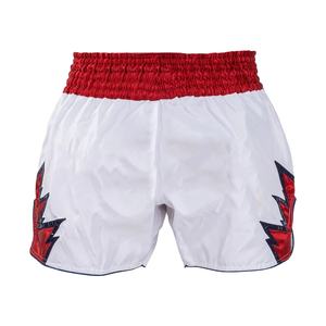 Custom <b>Men's</b> Vintage Style Thai Boxing <b>Shorts</b> 100% Polyester <b>Elastic</b> <b>Waist</b> Anti-Wrinkle Quick Dry Breathable Eco-Friendly OEM - Product Image 1