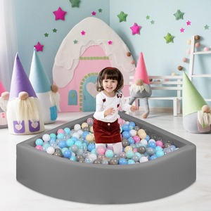 <b>Foam</b> <b>Ball</b> <b>Pit</b> for Toddlers Mini Soft Sector Pool Playpen Foldable & Portable Indoor Play Area IRIS TB-001 - Product Image 1