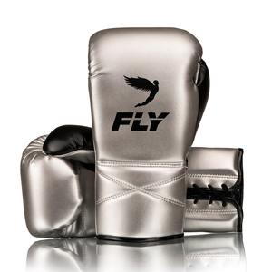 Gants de boxe à la mouche pour l'entraînement professionnel de haute qualité fabriqués sur mesure Gants de boxe à la mouche en cuir de vachette véritable à dentelle - Product Image 2