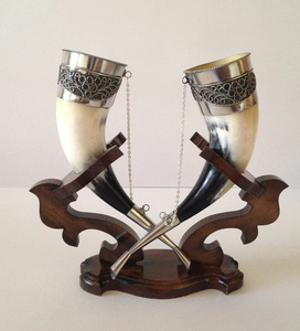 Viking Vibes Genuine Handcrafted Drinking Horn for Beer or Wine Christmas Occasion with <b>Stand</b> Leather Strap Affordably Priced - Product Image 6