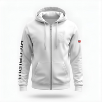 Sweat à capuche unisexe personnalisé en polaire avec poche pour l'hiver |   Options d'impression et de broderie de logo OEM/ODM |   370g Polyester/Nylon Imperméable