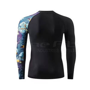 Venta caliente Premium MMA Gear Alta calidad Transpirable Secado rápido Ecológico Manga corta Rash Guard Spandex Poliéster Ropa deportiva - Product Image 2