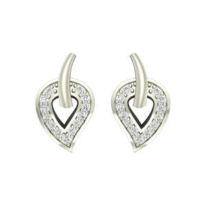 NOVAMART Fine 925 <b>Sterling</b> <b>Silver</b> <b>Heart</b>-Shape Stud <b>Earrings</b> with for Swiss Zirconia Women and Girls Wholesale Export - Product Image 1
