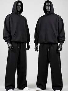 Conjunto Deportivo de Felpa Técnica Personalizado Directo de Fábrica, Sudadera con Capucha, Pantalones Deportivos, Chándal 100% Algodón, Tallas Grandes para Hombre - Product Image 2