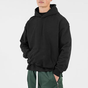 OEM personalizado calle en blanco barato de alta calidad al por mayor de gran tamaño Drop Shoulder Pullover hombres Sudadera con capucha de talla grande con logotipo personalizado - Product Image 3