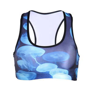 Soutien-gorge de Yoga Design imprimé doux et confortable broderie sans bretelles soutien-gorge de sport sans couture pour filles athlètes Logo personnalisé soutien-gorge de sport - Product Image 6