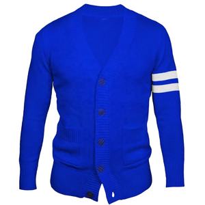 2026 plus hiver Cardigan pull avec couleur personnalisée et broderie pull en tricot sororité université collège pull unisexe - Product Image 4