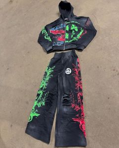 Survêtement pour homme à manches longues, taille élastique, 100% coton, léger, séchage rapide, fermeture éclair intégrale, adulte, faible MOQ - Product Image 3